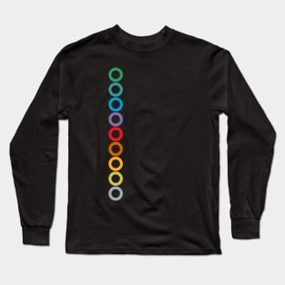 Tokyo Subway Colors Rings Long Sleeve T-Shirt